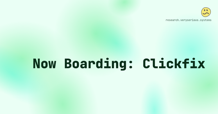 Now Boarding: Clickfix